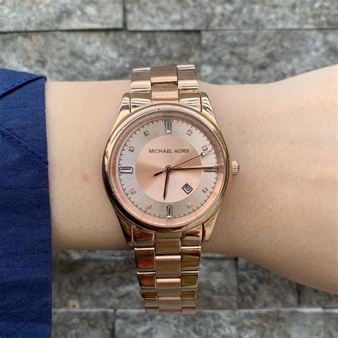 michael kors colette watch gold|michael kors gold tone watch.